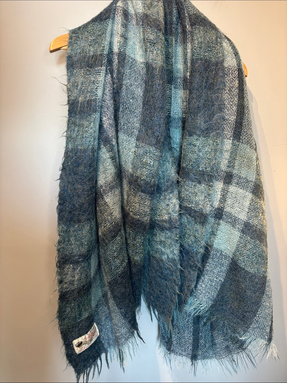 Vintage Glen Tarff by Glen Cree Mohair Tartan Throw Blanket